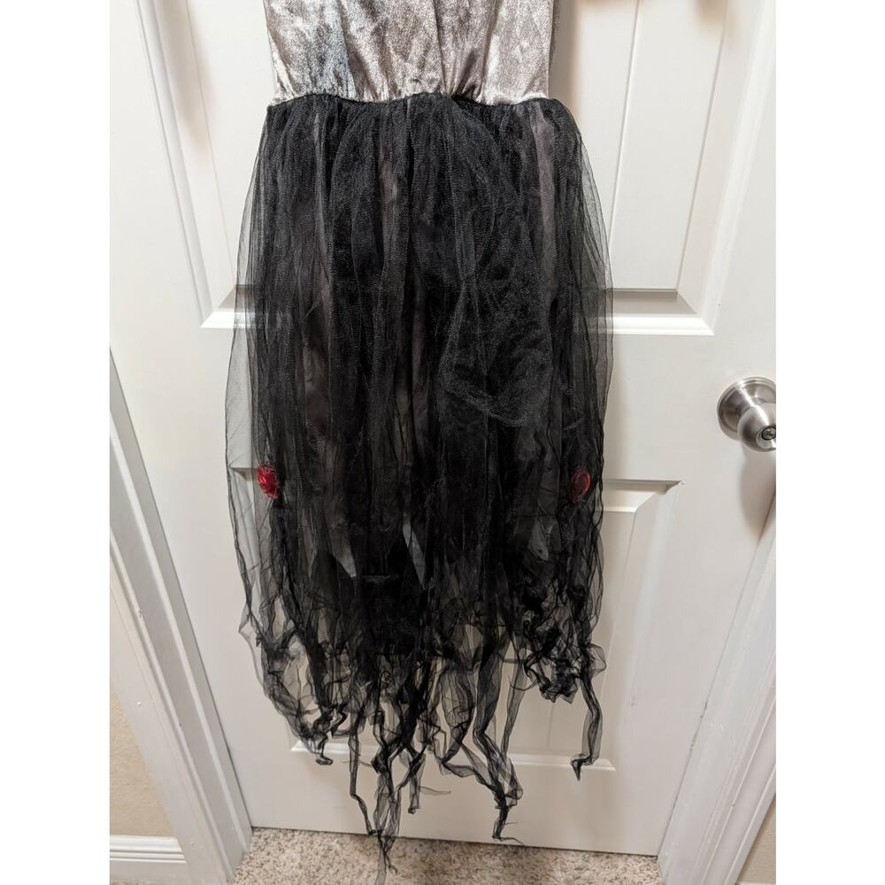 Amscan Prom Corpse Zombie Queen Dress Girls M 8-10 Halloween Costume - Picture 6 of 10